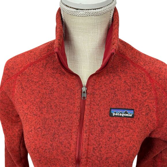 Patagonia Better Sweater Fleece Jacket 25542 Womens Size Small Wine Dark Red EUC - Picture 2 of 8